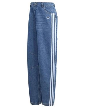 adidas Baggy Gfx Denim - Blauw