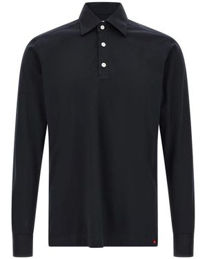Kiton Tops ,Blauw ,Katoen Positano Polo Shirt
