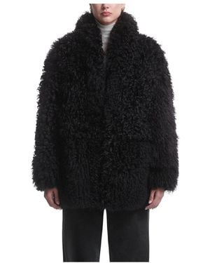Nour Hammour Faux Fur & Shearling Jackets - Black