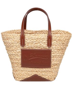 Lanvin Catch Small Basket Bag - Bruin