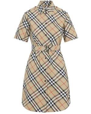 Burberry Shirt Dresses - Neutro