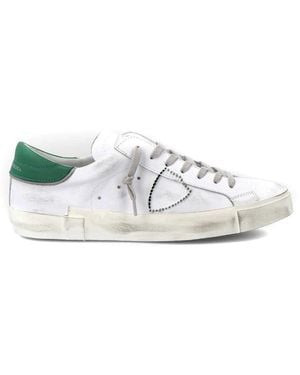 Philippe Model Schoenen ,Wit ,Leer Prsx (Paris)