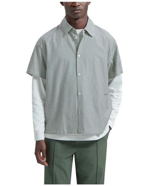 OLAF HUSSEIN Short Sleeve Shirts - Grey