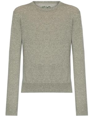 Yohji Yamamoto Round-Neck Knitwear - Verde