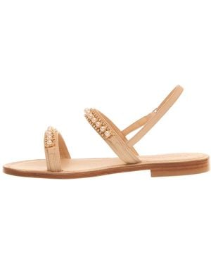 Paola Fiorenza Flat Sandals - White