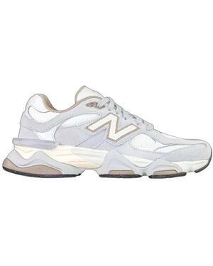 New Balance Fitness ,Grijs ,Suède 9060 Sneaker - Wit