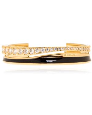Ferragamo Accessoires ,Geel ,Platemera Armband - Metallic