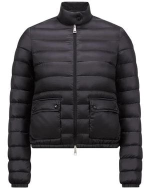 Moncler Lans Zip-Up Short Padded Jacket - Black