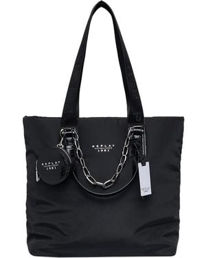 Replay Tote Bags - Black