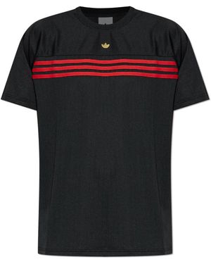 adidas Originals Tops ,Zwart ,Polyester 98 Tee