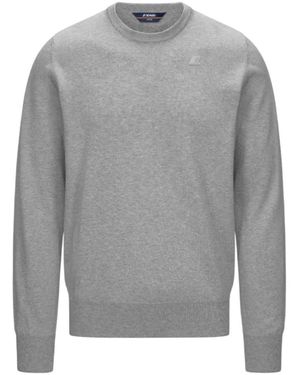 K-Way Round-Neck Knitwear - Grey