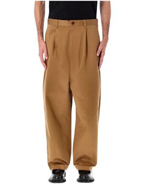 Junya Watanabe Straight Trousers - Brown