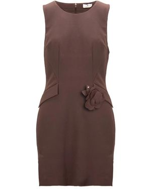 Elisabetta Franchi Short Dresses - Brown