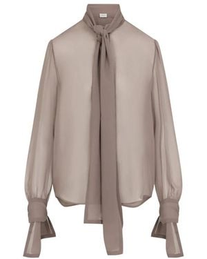Saint Laurent Blouses - Marrón