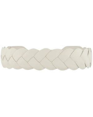 Altuzarra Accessoires ,Wit ,Leer Witte Skinny Vlecht Riem