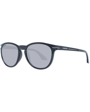 Longines Schwarze runde sonnenbrille verlauf - Grau