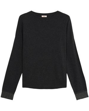 Oltre Round-Neck Knitwear - Nero