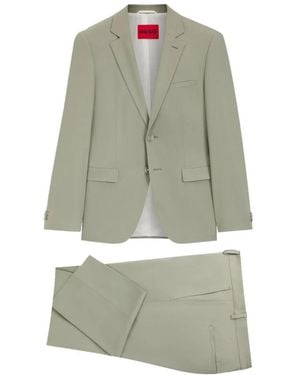 HUGO Single Breasted Suits - Green