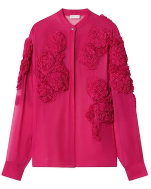 Dries Van Noten Overhemden ,Roze ,Chowsa Shirt