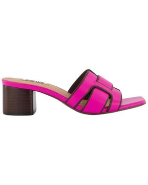Bibi Lou Rosa Absatz Mule Sandalen - Pink
