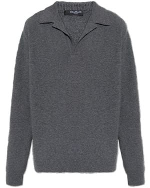 Balmain Cashmere Knitwear - Grijs