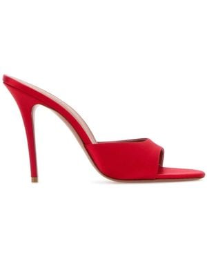 AMINA MUADDI Heeled Mules - Rojo