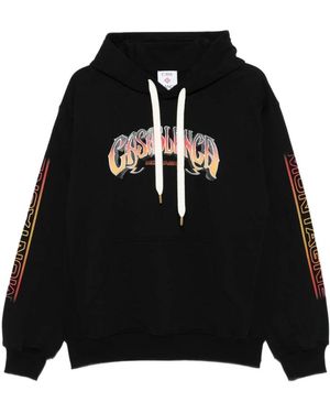 CASABLANCA Hoodie Logo - Black