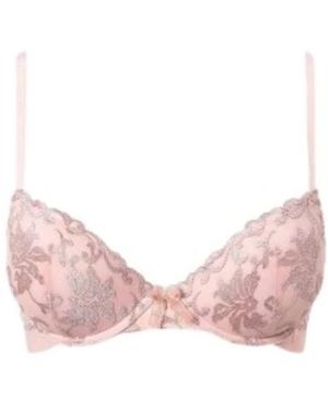 Twinset Kanten Push-Up Bh - Roze