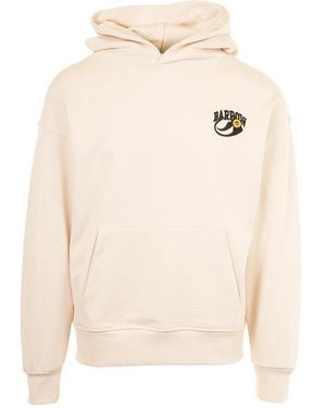 Barrow Beiger Hoodie Mit Bärenpatch Retro - Natur