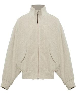Jacquemus Jassen ,Wol Wool Jacket Losange - Naturel
