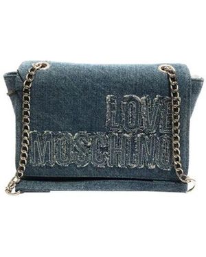 Moschino Blaue umhängetasche mit reißverschluss - Grau