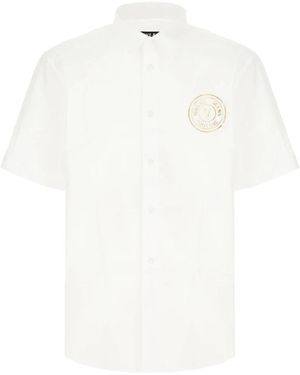 Versace Jeans Couture Short Sleeve Shirts - Bianco