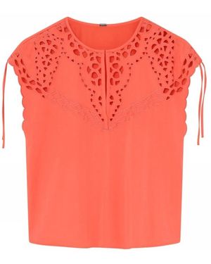 GUSTAV Tops ,Oranje ,Mouwloze Top - Roze