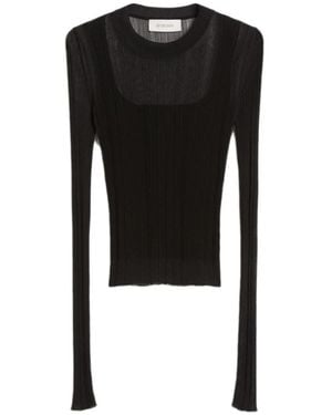 Sportmax Long Sleeve Tops - Noir