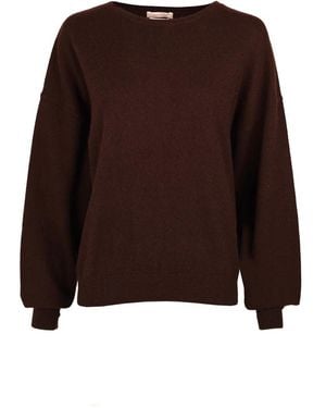 March23 Round-Neck Knitwear - Marron