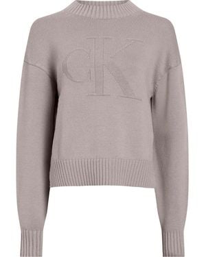 Calvin Klein Round-Neck Knitwear - Grey