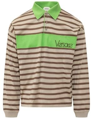 Versace Tops ,Veelkleurig ,Polo Shirts - Groen