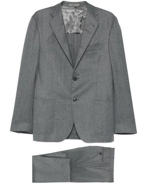 Corneliani Single Breasted Suits - Gray