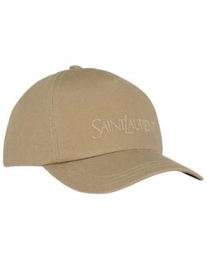 Saint Laurent Caps - Natural