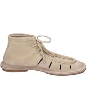 Moma Lace-Up Boots - Grey