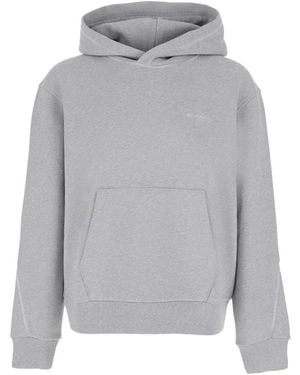Givenchy Hoodies & Sweatvesten ,Grijs ,Katoen Logo Hooded Sweatshirt
