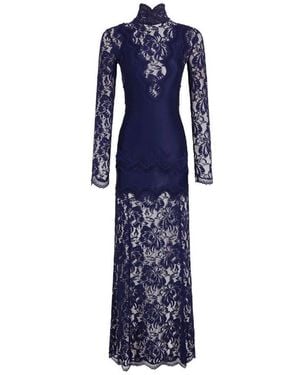 Rabanne Maxi Jurk - Blauw