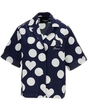Jacquemus Overhemden ,Blauw ,La Chemise Marin
