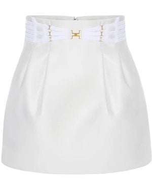 Elisabetta Franchi Short Skirts - White