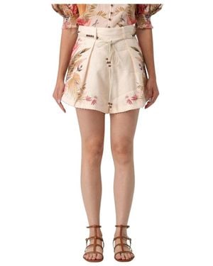 Zimmermann Short Shorts - Roze