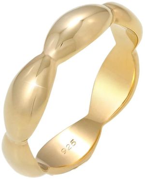 Elli Jewelry Moderne Gebogen Ring - Metallic