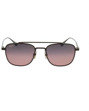 Maui Jim Stylish Rectangular Sunglasses with Polarized Lenses - Gray