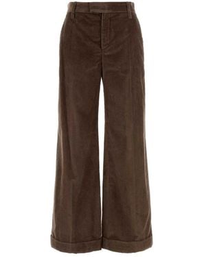 Brunello Cucinelli Wide Trousers - Marrón