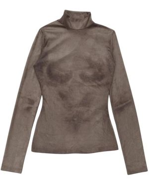 Acne Studios Long Sleeve T-Shirts - Brown