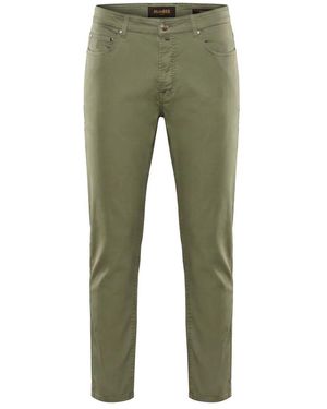 Moorer Slim-Fit Broek - Groen